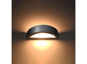 4066989031264 - Famlights - Wandleuchte Arno in Grau E27 - grey