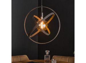 4066989032162 - Famlights - Pendelleuchte Kaj in Altsilber E27 1-flammig - grey