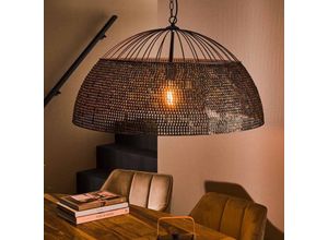 4066989032360 - Pendelleuchte Rike in Braun-antik E27 - brown - Famlights