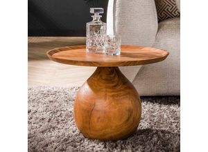 4066989037068 - Beistelltisch Maija in Natur-dunkel aus Akazienholz 410mm - Natur-dunkel - Ringo-living