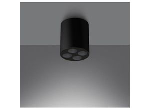 4066989037945 - Famlights - led Deckenleuchte Zia in Schwarz 4x 225W 887lm - black