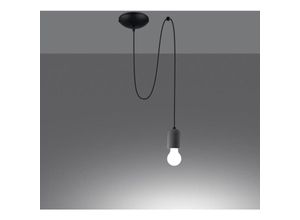 4066989038164 - Pendelleuchte Nelli in Dunkelgrau und Schwarz E27 - grey - Famlights 4066989038164 - Pendelleuchte Nelli in Dunkelgrau und Schwarz E27 - grey - Famlights