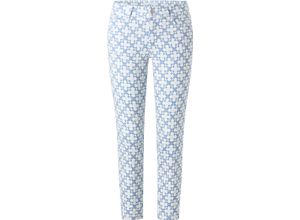 4067005464721 - ANGELS Ornella Stoffhose 7 8 Länge Print für Damen blau 40