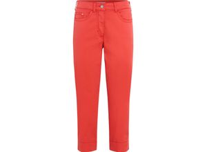 4067005627201 - ANGELS Capri-Jeans Five-Pockets Nieten für Damen orange 38