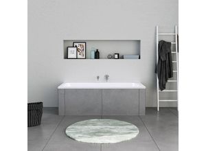 4067116007237 - DuraPecos Rechteck-Badewanne mit einer Rückenschräge für Einbau Weiß aus Sanitäracryl – Größe wählbar 160x70 cm - Duravit