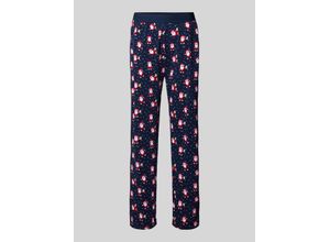 4067131162942 - Relaxed Fit Pyjama-Hose mit elastischem Statement-Bund