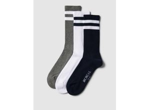 4067131305134 - Socken mit Kontraststreifen im 3er-Pack