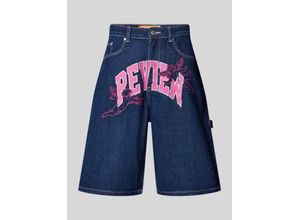 4067131669212 - Jeansshorts mit Label-Print