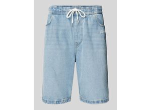 4067131670300 - Straight Leg Jeansshorts mit Label-Detail