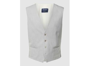 4067131707150 - Slim Fit Weste mit Allover-Muster