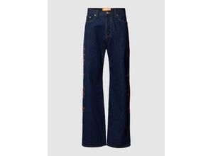 4067131931234 - Baggy Jeans mit Motiv-Stitching