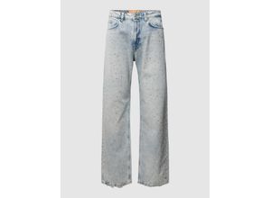 4067131931838 - Baggy Jeans im Used-Look im Strass