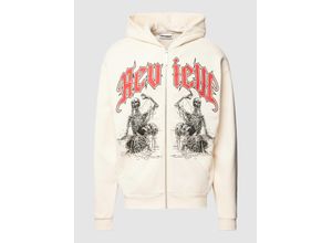 4067131932231 - Sweatjacke mit Old English GRUNGE Print