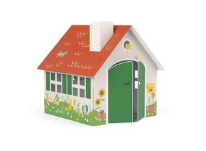 4067137048660 - FOLDZILLA Spielhaus XXL 12 x 115 x 113 m aus Pappe Pappspielhaus Karton Haus - Spielhaus Gartenhaus