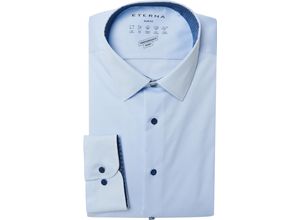 4067159146689 - ETERNA Freizeithemd Slim Fit 1 1 Arm Kent-Kragen für Herren blau 40