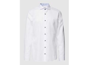 4067159258511 - ETERNA Businesshemd Slim Fit Langarm Haifisch-Kragen für Herren weiß 38