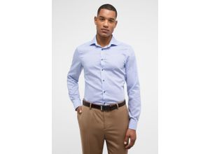 4067159258795 - ETERNA Freizeithemd Slim Fit Langarm Kent-Kragen für Herren blau 38