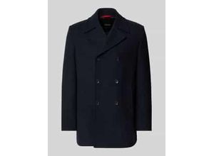 4067175246189 - Regular Fit Mantel aus Woll-Mix mit Doppelknopfleiste