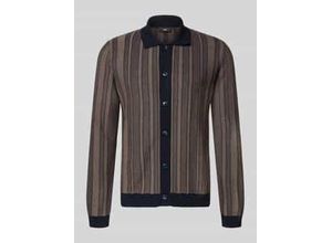 4067175266422 - Slim Fit Strickjacke mit Umlegekragen Modell Cijanni