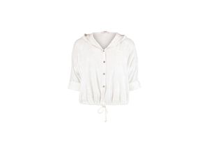 4067218975861 - Kurzarm-Bluse Blouse Ke44ssi white Unifarben Weiß - Gr S