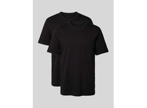 4067261189710 - TOM TAILOR Herren Basic T-Shirt im Doppelpack schwarz Uni Gr XL