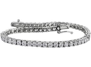 4067377322438 - Armband FIRETTI Schmuck Geschenk Silber 925 Armschmuck Armkette Tennisarmband Armbänder Gr Silber 925 (Sterlingsilber) silberfarben (silberfarben kristallweiß kristallweiß) Damen mit Zirkonia (synth)