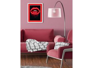 4067437113501 - Bild mit Rahmen QUEENCE Lippen Neon Neonlicht Bilder Gr B H T 40 cm x 50 cm x 2 cm Hochkant Erotische Bilder-Kiss Hochformat 1 St rot Bilder mit Rahmen Poster buntem Acrylglas Passepartout 4067437113501 - Bild mit Rahmen QUEENCE Lippen Neon Neonlicht Bilder Gr B H T 40 cm x 50 cm x 2 cm Hochkant Erotische Bilder-Kiss Hochformat 1 St rot Bilder mit Rahmen Poster buntem Acrylglas Passepartout