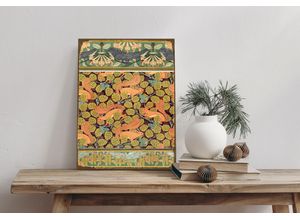 4067437115291 - Alu-Dibond-Druck QUEENCE Eichhörnchen braun (farbe bild(er) braun) B20cm H30cm T02cm Alu Dibond Bilder Blätter Natur Schild