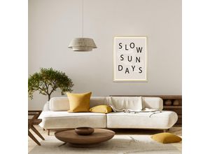 4067437128475 - Bild mit Rahmen SOLIVER Kaffee & Croissants beige (farbe rahmen beige natur farbe bild(er) beigeschwa) B40cm H50cm T15cm Holz Plexiglas Bilder HD Premium Posterdruck mit Echtholzrahmen