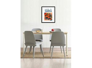 4067437333343 - Bild QUEENCE Elay Bilder Gr B H 50 cm x 70 cm Wandbild Hochformat 1 St orange Kunstdrucke gerahmt