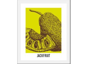 4067437334166 - Bild QUEENCE Jackfruit Bilder Gr B H 50 cm x 70 cm Wandbild Hochformat 1 St gelb Kunstdrucke gerahmt