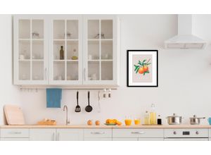 4067437336290 - Bild QUEENCE Orange Bilder Gr B H 50 cm x 70 cm Wandbild Hochformat 1 St orange (orange beige grün) Kunstdrucke gerahmt