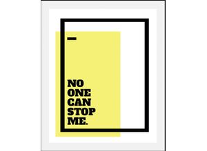 4067437346244 - Bild QUEENCE No one can stop me Bilder Gr B H 50 cm x 70 cm Wandbild Schriftzüge Hochformat 1 St weiß Kunstdrucke gerahmt