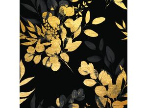 4067437735444 - Acrylglasbild Eukalyptus - Acrylbilder mit Blattgold veredelt Bilder Gr B H 120 cm x 120 cm Acrylglasbild mit Blattgold 1 St goldfarben (gold) Acrylglasbilder Goldveredelung Handgearbeitet Gerahmt Edel