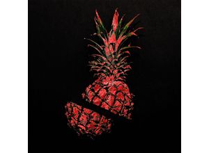 4067437735604 - Acrylglasbild MY HOME Ananas - Acrylbilder mit Blattgold veredelt Bilder Gr B H 120 cm x 120 cm Acrylglasbild mit Blattgold-Farbvariante Ananas 1 St rot Acrylglasbilder Rote Farbvariante Handgearbeitet Gerahmt Edel