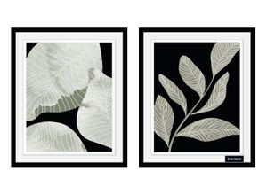 4067437736748 - Bild mit Rahmen BRUNO BANANI Eukalyptus - Gerahmter Digitaldruck Wandbild Bilder Gr B H 30 cm x 40 cm Wandbild-Set Hochformat grün Bilder mit Rahmen 2x 30x40 cm - Holzrahmen Dekoration Weißer