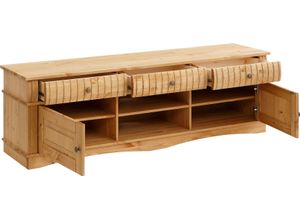 4067474051231 - Lowboard HOME AFFAIRE Teresa Sideboards Gr B H T 154 cm x 482 cm x 369 cm 3 beige (gelaugt geölt) Lowboards Breite 154 cm Fernsehtisch aus massiver Kiefer