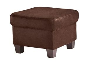 4067474098946 - Hocker HOME AFFAIRE Budapest Gr B H T 60 cm x 40 cm x 60 cm Microfaser braun Home Affaire