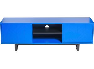 4067474174893 - Lowboard ANDAS Sideboards Gr B H T 150 cm x 50 cm x 40 cm bunt (schwarz blau) Lowboards mit besonderem Print push-to-open Funktion