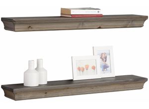 4067474188401 - Wandregal HOME AFFAIRE Vinales weiß (weiß wengefarben) Regale im 2er Set