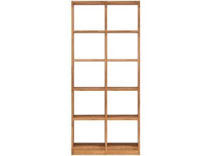 4067474206792 - Regalelement HOME AFFAIRE Ecko Regale Gr B H T 92 cm x 202 cm x 34 cm 10 St offene Fächer beige (naturfarben) Regal Regalsystem Standregal Regalsysteme Regale aus massivem Wildeichenholz Breite 92 cm mit 10 Fächern