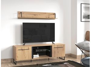 4067474579292 - TV-Board INOSIGN Sardinia Sideboards Gr B H T 170 cm x 54 cm x 42 cm braun (artisan eiche) Breite ca 170 cm