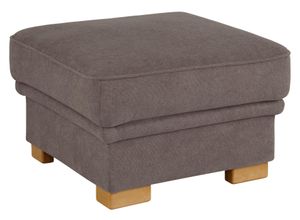 4067474617307 - Hocker HOME AFFAIRE Amrum Gr B H T 73 cm x 46 cm x 73 cm Struktur flausch grau (taupe) Home Affaire mit Federkern