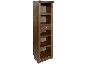 4067474617598 - Standregal HOME AFFAIRE Soeren Stege braun (dunkelbraun) H156cm Regale aus massiver Kiefer Maße (B T H) 40 29 156 cm mit viel Stauraum