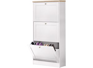 4067474673907 - Home affaire Schuhschrank »Heide« mit 3 Klappen