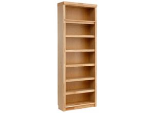 4067474759267 - Bücherregal HOME AFFAIRE Soeren Regale Gr H T 220 cm x 29 cm 7 St braun (eiche) Bücherwand Regal Standregal Standregale Regale aus massiver Kiefer in 2 Höhen und Tiefen mit viel Stauraum