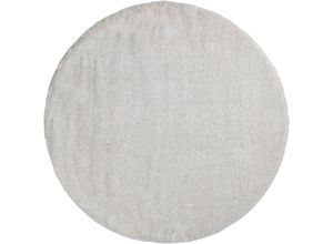 4067474798471 - Hochflor-Teppich HOME AFFAIRE Malin Teppiche Gr L 140 cm Ø 140 cm 43 mm 1 St beige (creme) Esszimmerteppiche