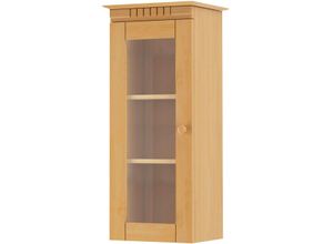 4067474952002 - Hängeschrank HOME AFFAIRE Cubrix Schränke Gr B H T 35 cm x 85 cm x 28 cm Mit Glastür 1 St beige (natur gebeizt gewachst) Home Affaire aus schönem massivem Kiefernholz Breite 35 cm Höhe 85 cm