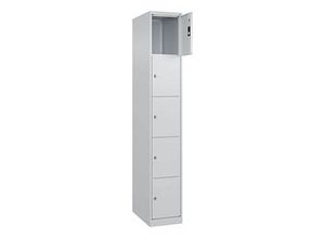 4067521349472 - Schließfachschrank Classic Plus lichtgrau 080000-105 S10008 5 Schließfächer 300 x 500 x 1850 cm 4067521349472 CP