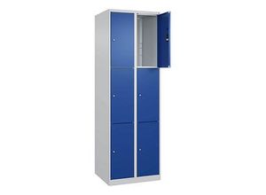 4067521350348 - Schließfachschrank Classic Plus enzianblau lichtgrau 080000-203 S10003 9 Schließfächer 600 x 500 x 1850 cm 4067521350348 CP